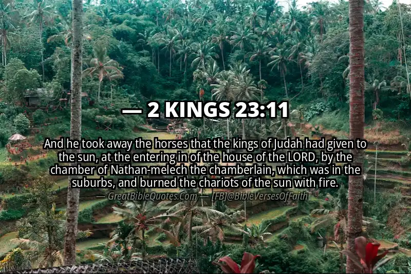 Bible verse: 2 KINGS 23:11 Image