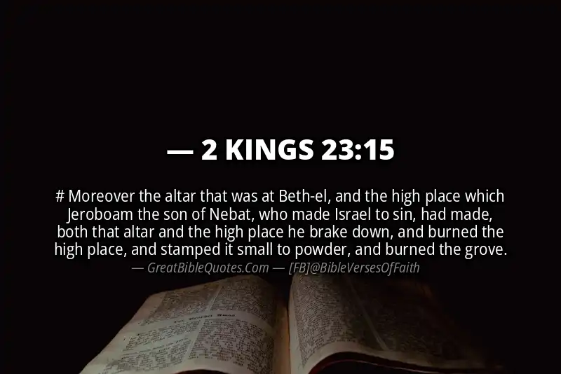 Bible verse: 2 KINGS 23:15 Image