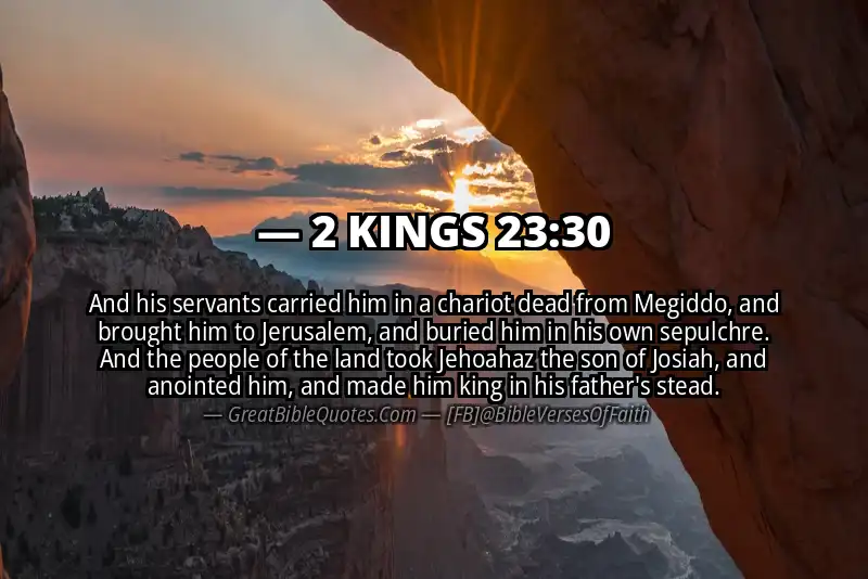 2 KINGS 23:30 Verse