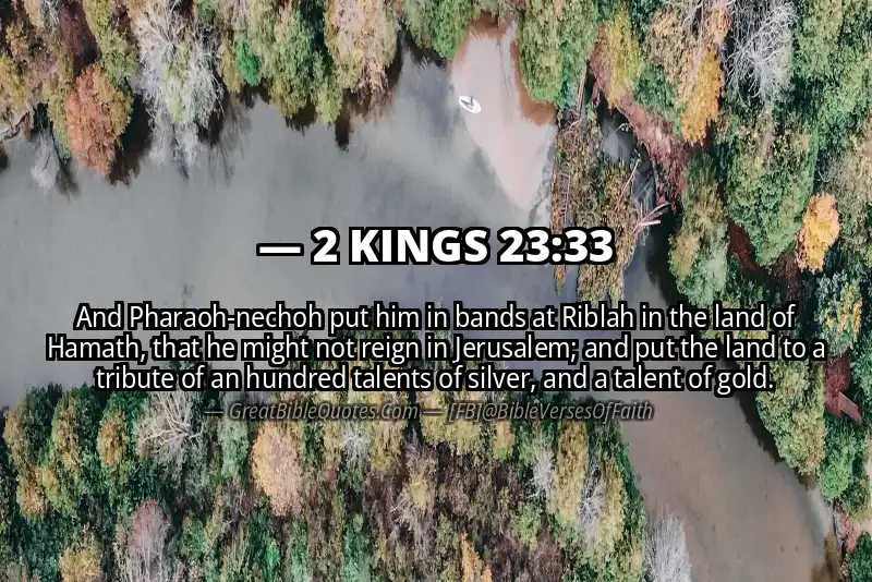 Bible verse: 2 KINGS 23:33 Image