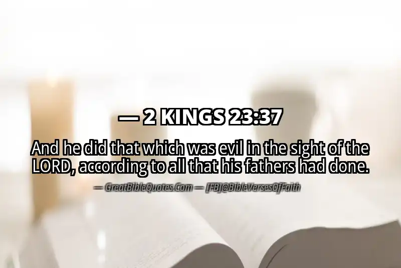 Bible verse: 2 KINGS 23:37 Image