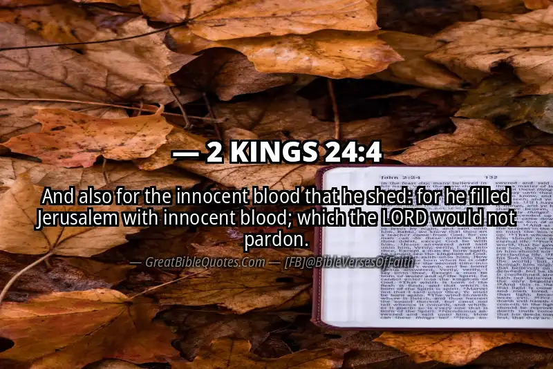 2 KINGS 24:4 Verse