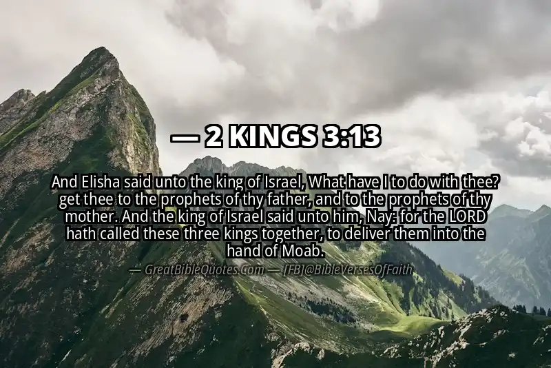Bible verse: 2 KINGS 3:13 Image