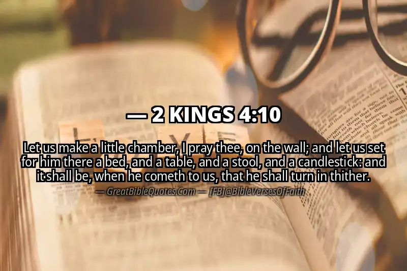 Bible verse: 2 KINGS 4:10 Image