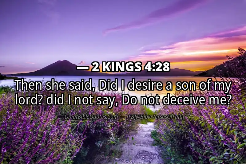 Bible verse: 2 KINGS 4:28 Image