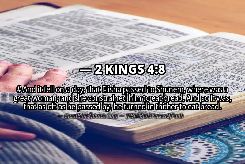Bible verse: 2 KINGS 4:8 Image