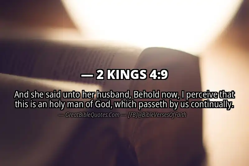 Bible verse: 2 KINGS 4:9 Image