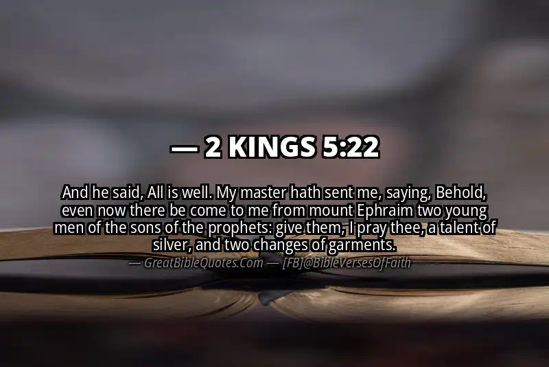2 KINGS 5:22 Verse Image