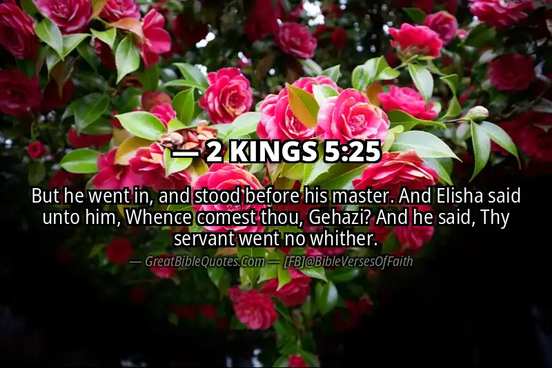 2 KINGS 5:25 Verse