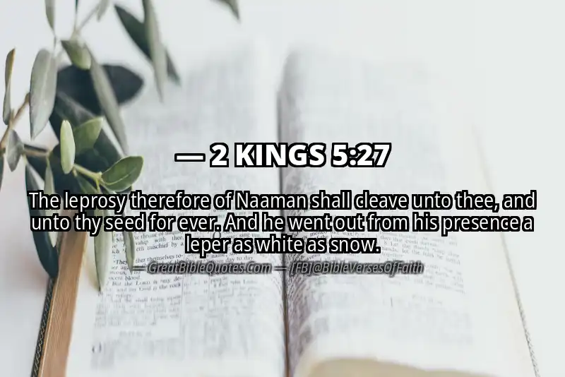 2 KINGS 5:27 Verse