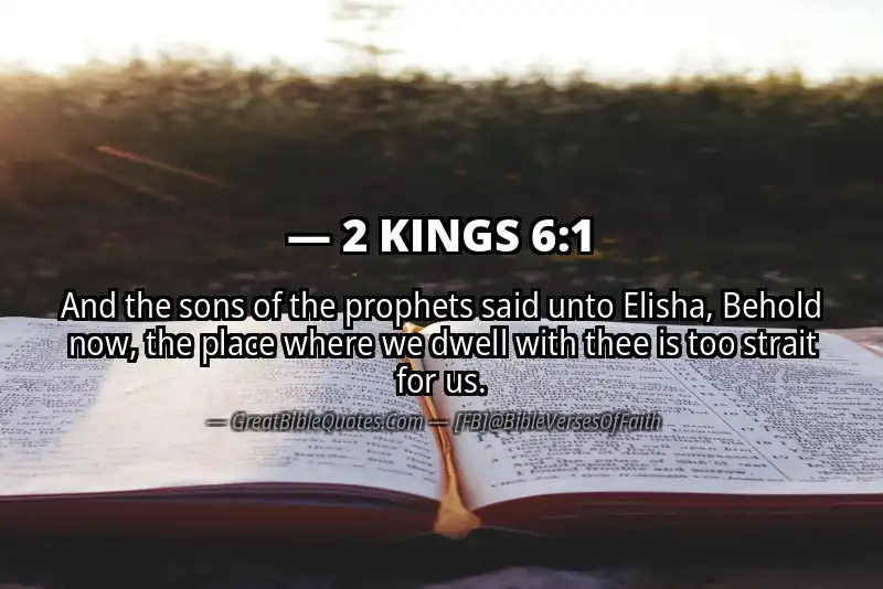 2 KINGS 6:1 Verse