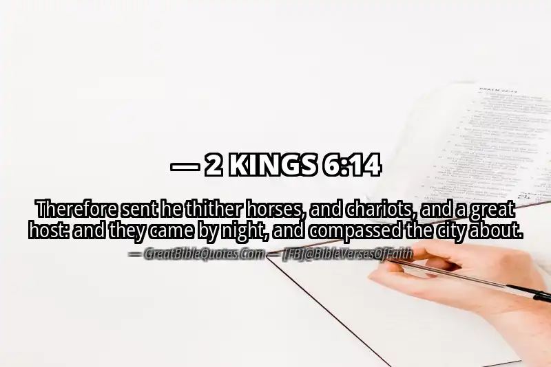 2 KINGS 6:14 Verse