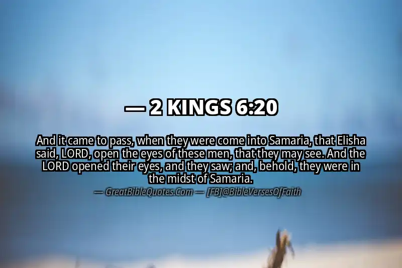 2 KINGS 6:20 Verse