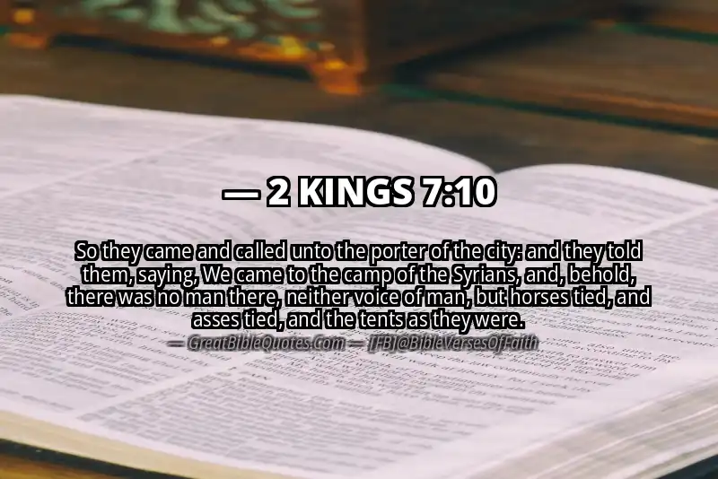 2 KINGS 7:10 Verse