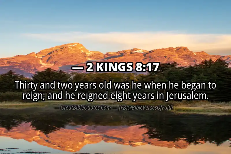 2 KINGS 8:17 Verse