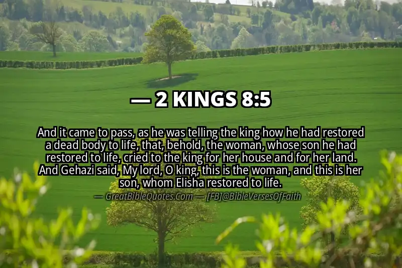 2 KINGS 8:5 Verse