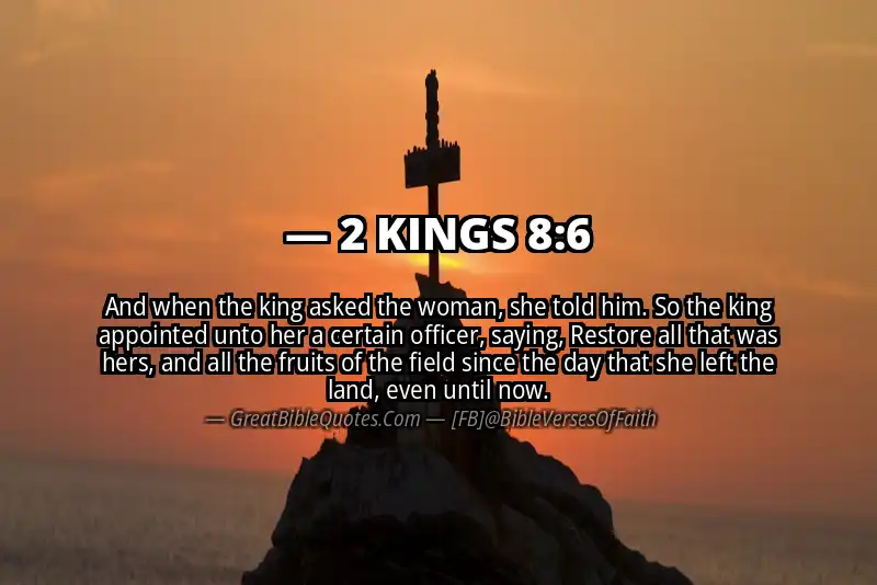 2 KINGS 8:6 Verse