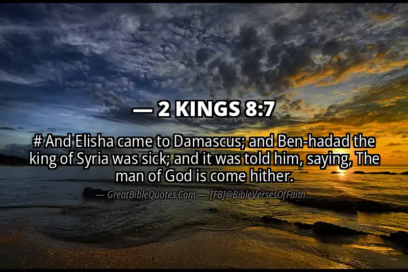 2 KINGS 8:7 Verse