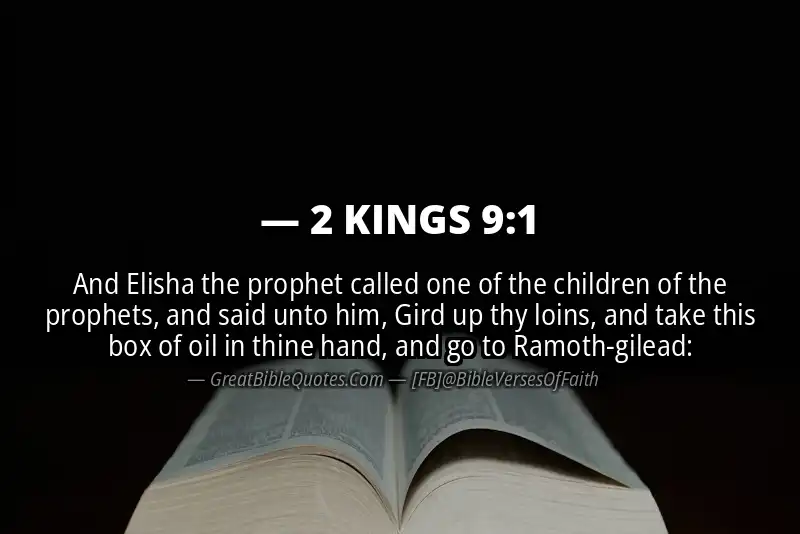 2 KINGS 9:1 Verse