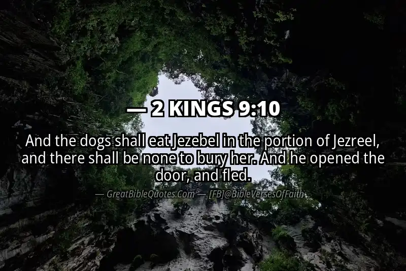 2 KINGS 9:10 Verse
