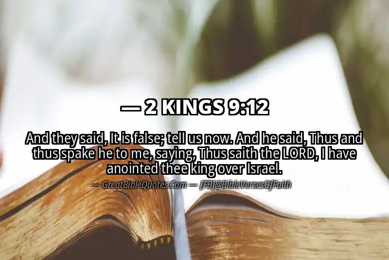 2 KINGS 9:12 Verse