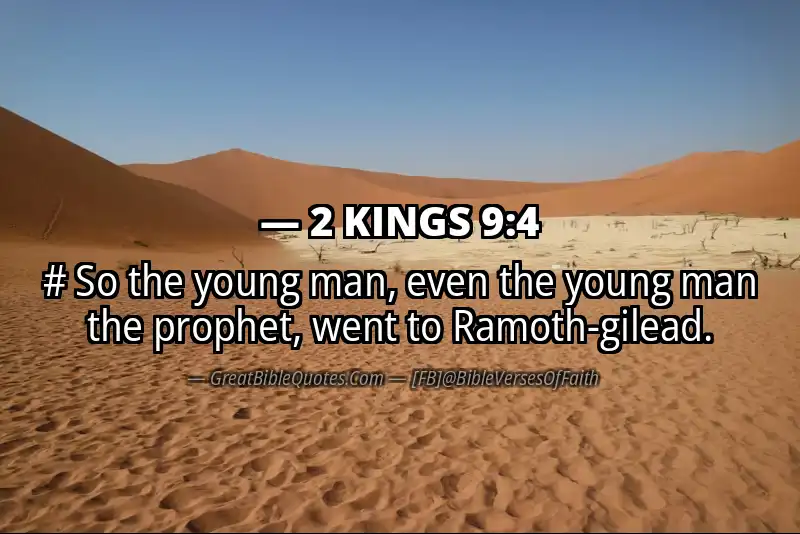 Bible verse: 2 KINGS 9:4 Image