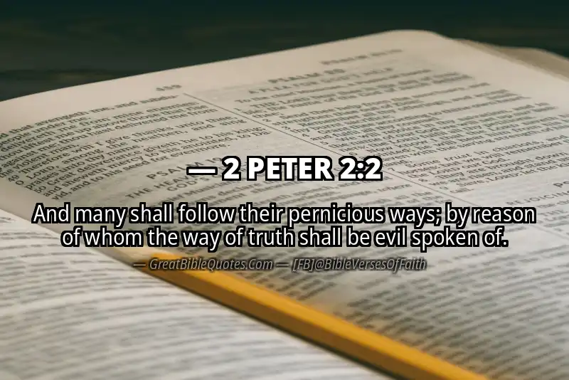 Bible verse: 2 PETER 2:2 Image