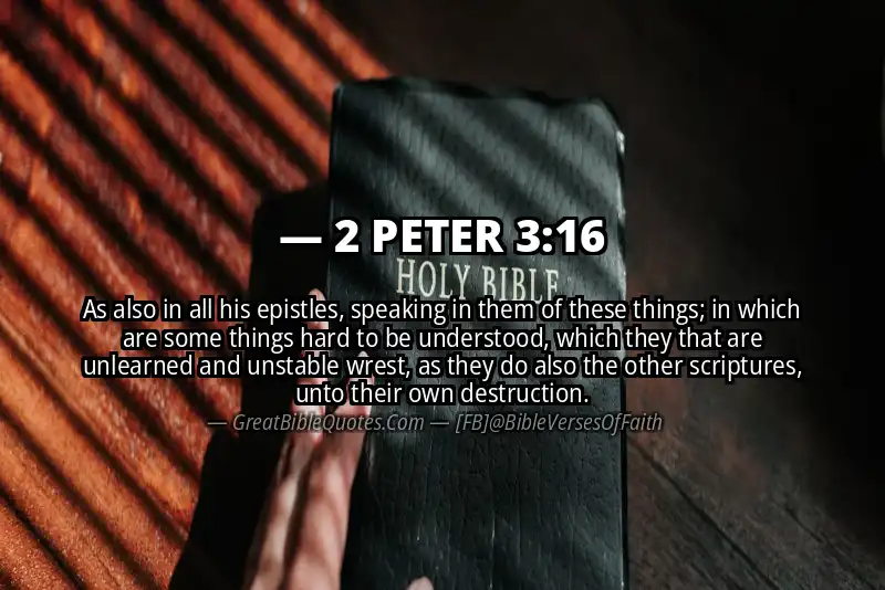 2 PETER 3:16 Verse