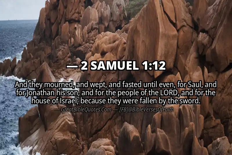 Bible verse: 2 SAMUEL 1:12 Image
