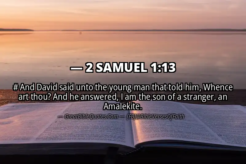 Bible verse: 2 SAMUEL 1:13 Image