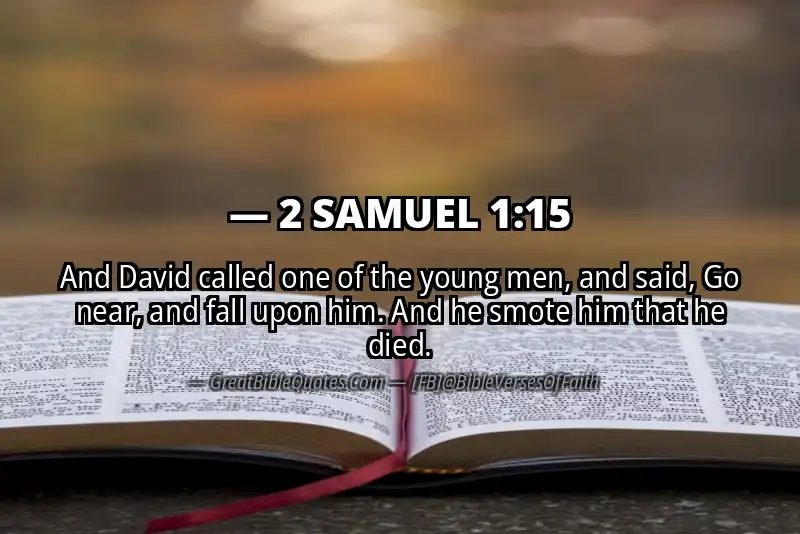 2 SAMUEL 1:15 Verse