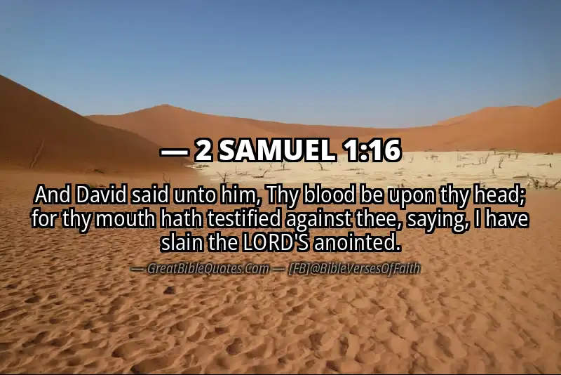 2 SAMUEL 1:16 Verse