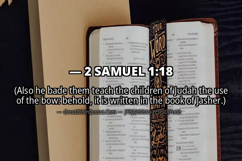 2 SAMUEL 1:18 Verse
