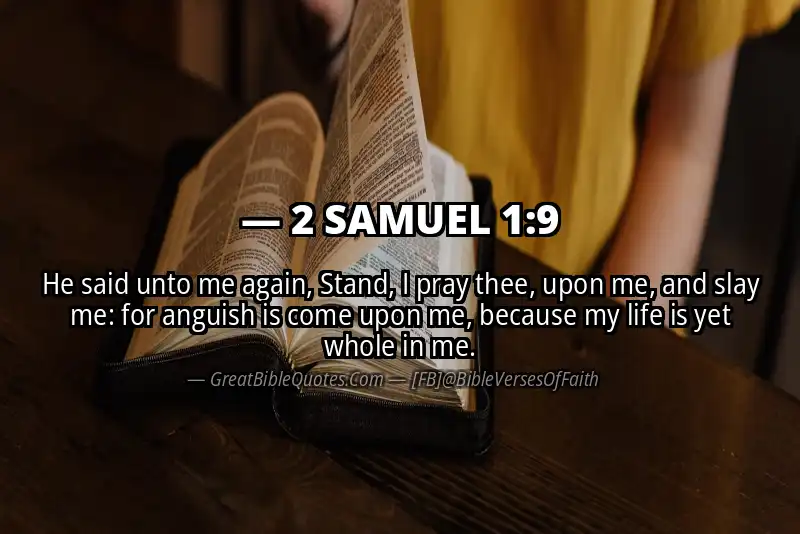 Bible verse: 2 SAMUEL 1:9 Image