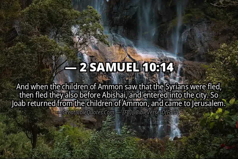 2 SAMUEL 10:14 Verse