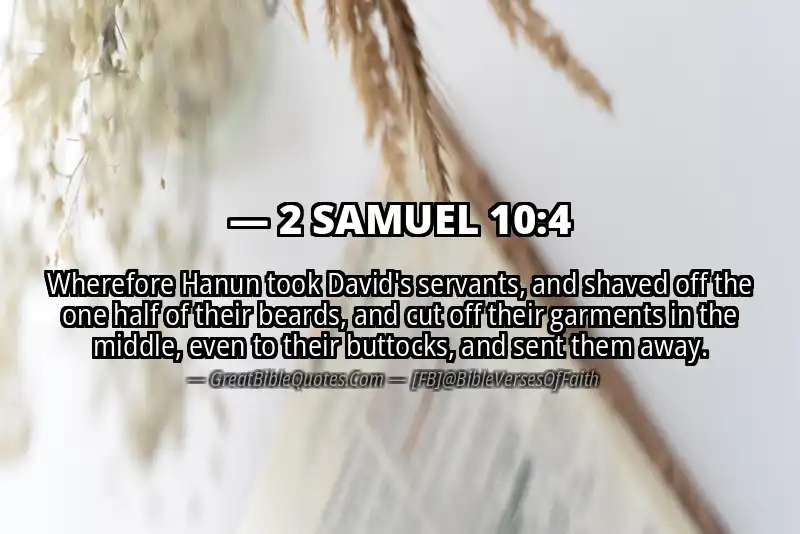 2 SAMUEL 10:4 Verse