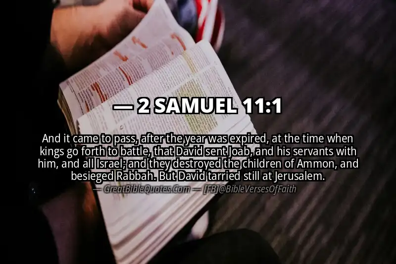 2 SAMUEL 11:1 Verse Image