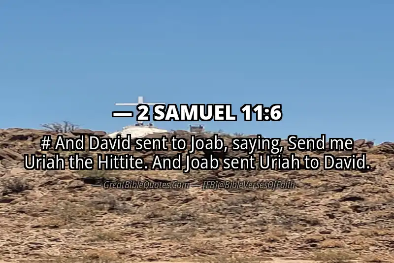 2 SAMUEL 11:6 Verse Image
