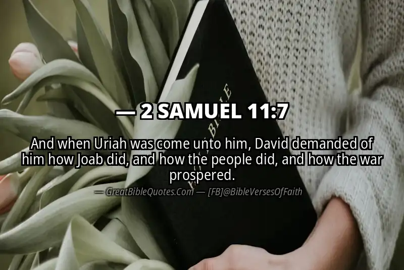 2 SAMUEL 11:7 Verse Image