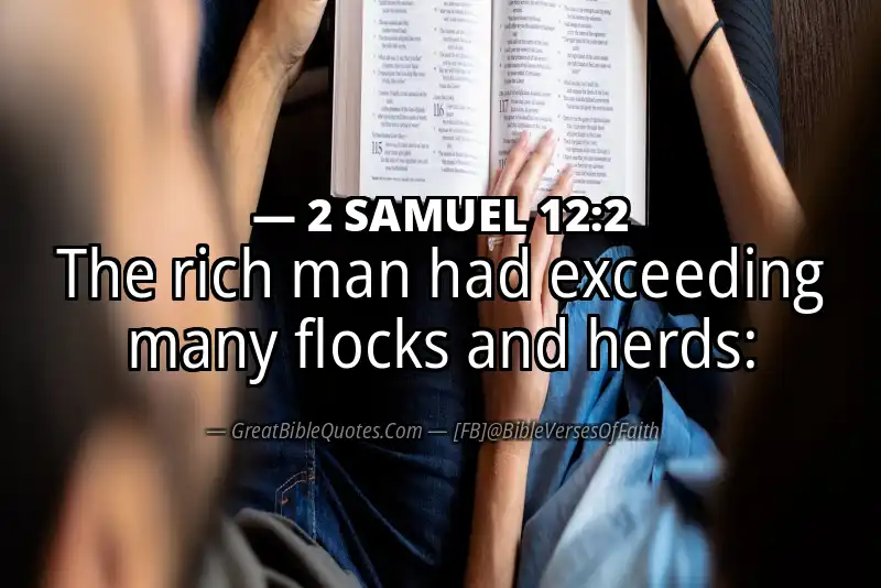 2 SAMUEL 12:2 Verse Image
