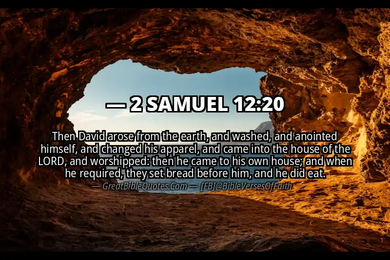 2 SAMUEL 12:20 Verse