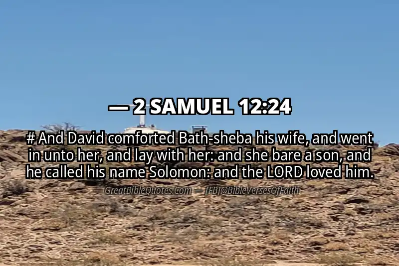 2 SAMUEL 12:24 Verse