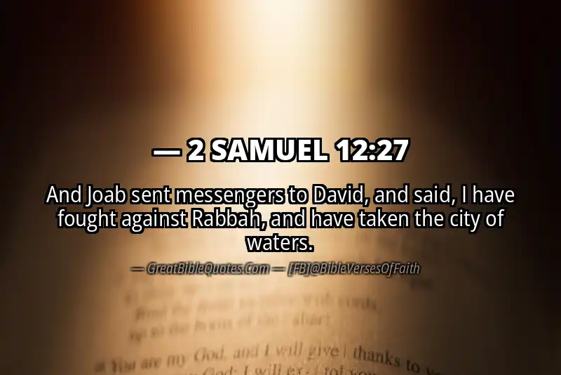 2 SAMUEL 12:27 Verse