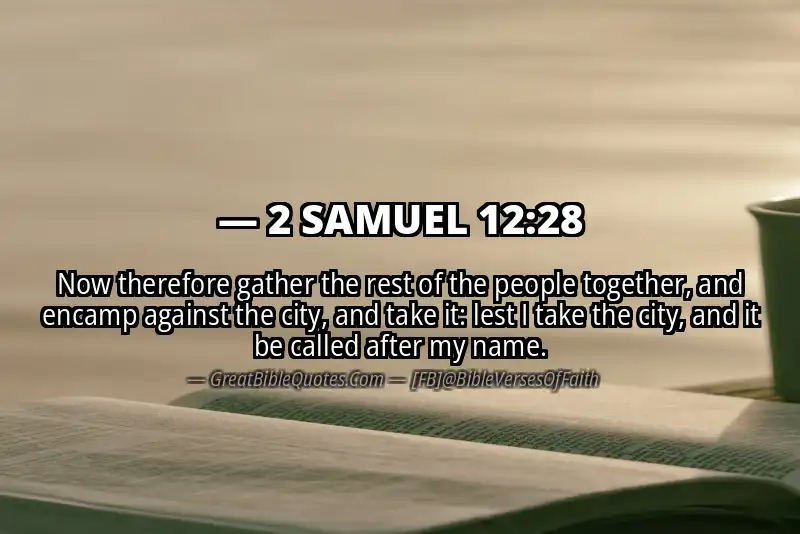 2 SAMUEL 12:28 Verse