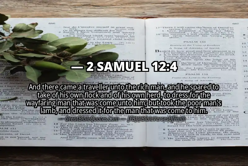 2 SAMUEL 12:4 Verse