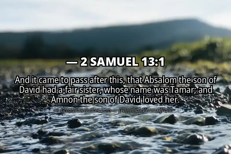 2 SAMUEL 13:1 Verse