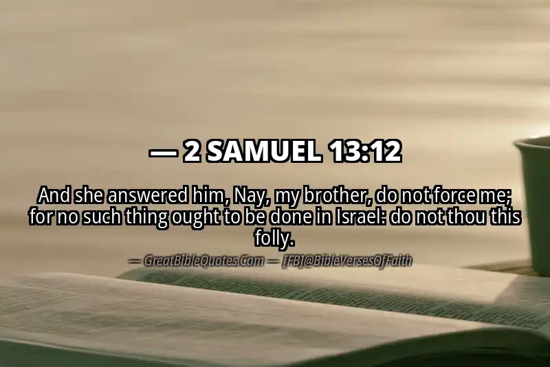 2 SAMUEL 13:12 Verse