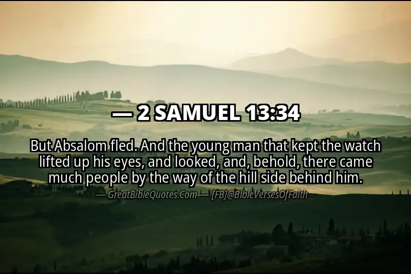 2 SAMUEL 13:34 Verse Image