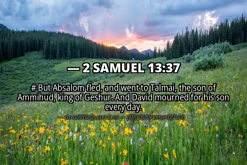 2 SAMUEL 13:37 Verse Image