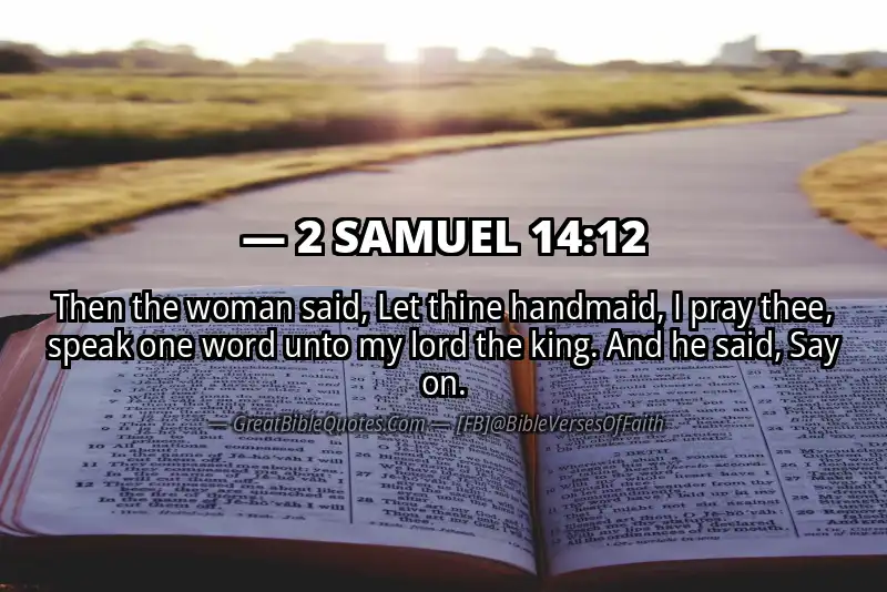 2 SAMUEL 14:12 Verse Image